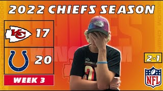 Kansas City Chiefs Fan REACTS to Week 3 vs. Colts | KC 17-20 IND | 2022 NFL Season