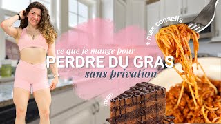 CE QUE JE MANGE POUR PERDRE DU GRAS (sans privation !!)