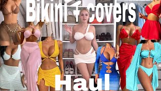 Shein bikini and cover ups haul | holiday try on