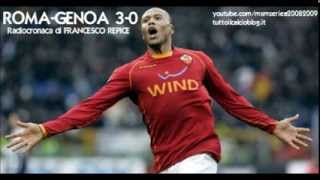 Roma-Genoa 3-0 - Radiocronaca di Francesco Repice (8/2/2009) da Radiouno RAI