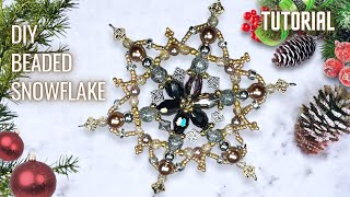 Beaded Snowflake | How to Make a Christmas Ornament | Curated Bead Box