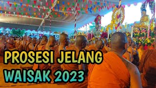 NONTON PROSESI JELANG WAISAK DI CANDI MENDUT 2023