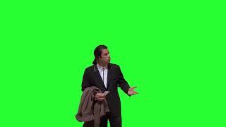 John Travolta meme. Green Screen.