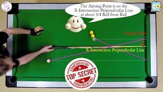 X-System Secret Revealed - Aiming Kick Shots - Exercise #23 - Pool Coaching & Billiard Training