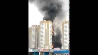 Пожар дома  Шахтеров Красноярск 21 09 2014