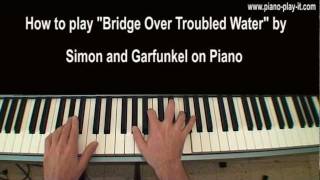 Bridge Over Troubled Water Piano Tutorial Simon and Garfunkel