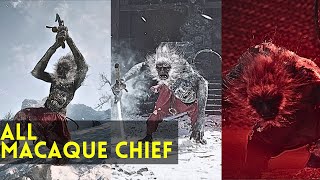 Black Myth Wukong - All Macaque Chief Boss Fight | 4K