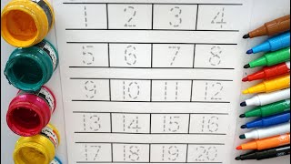 Learn Numbers 0 to 20 video, How to Write Numbers Compilation