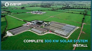 Complete 300 kW Solar System Install with 610 solar watt panels | Everun | Renewable Solutions