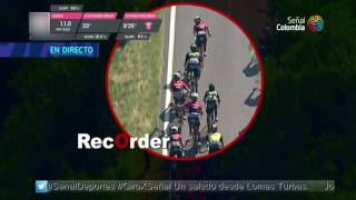 Reacción violenta de ciclista en Giro de Italia 2017 (Conducta antideportiva)