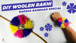 DIY Woolen Rakhi || How to Make Rakhi at Home || Easy Tutorial || DIY with sayan