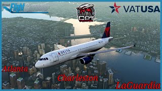 MSFS 2020: Airbus A320 | Atlanta - Charleston - LaGaurdia | #msfs2020 #vatsim