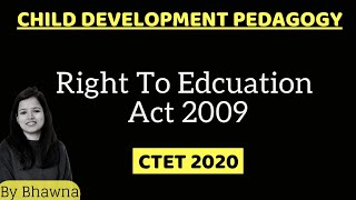 CTET | RTE Right to Education Act 2009 | Important Class For Upcoming Paper