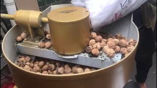 Guangxin oil press pressing Walnut with shell.