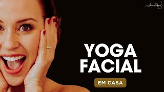 YOGA FACIAL EM CASA - Como reduzir as rugas em casa. #exerciciofacial