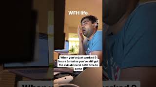 Work from home life with newborn! #funnyvideo #couple #wfh