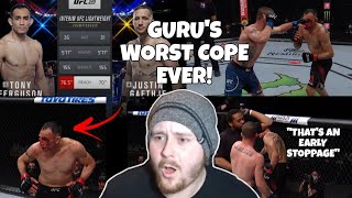 Young MMA GURU Copes HARD watching Justin Gaethje MAUL Tony Ferguson