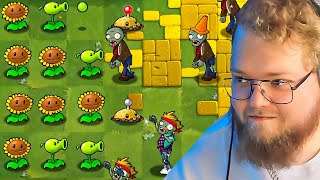 T2X2 ИГРАЕТ в Plants Vs Zombies С САМЫМ СЛОЖНЫМ МОДОМ Brutal Ex