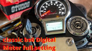 Classic 350 clock setting | new classic bs6 350 time setting | classic 350 trip F