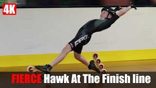 Fierce Inline Skater Amazing Hawk At The Finish Line