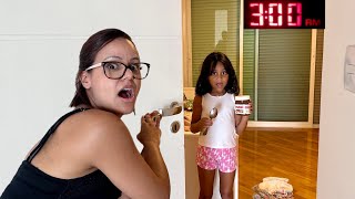 FLAGREI a LARA furando a DIETA na MADRUGADA - Lara e Familia