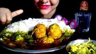 spicy egg curry and salad eating challenge#yummy #indianfood