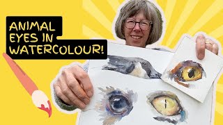 Painting animal eyes in watercolour