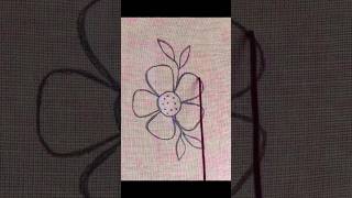 Flower embroidery for beginners #hand #embroidery #handiwork #handembroidary