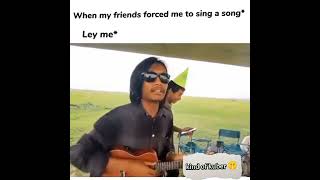 When my friends forced me to sing a song 🤣 -#mytalent 🤣 #shortfeed #singing #friends #shorts #viral