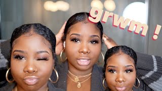 ♡ Chit Chat GRWM ! Basic Glam & Hair