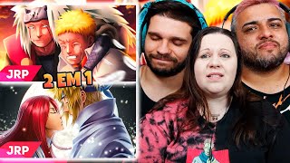 2 EM 1 MAIS SAD DE NARUTO | JRP Naruto e Jiraya + Minato e Kushina | FAMILY REACTS