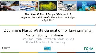 Optimising Plastic Waste Generation for Environmental Sustainability in Ghana