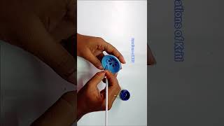 Simple blue diya decoration at home | diya decoration with colour | diya painting idea | diwali idea