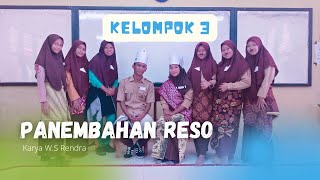 Drama Panembahan Reso karya W.S Rendra dari Kelompok 3