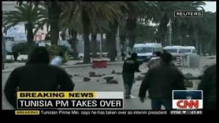 CNN: Regime change in Tunisia, 20110114