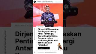 Dirjen HAM tegaskan Pentingnya Sinergi Antar Pemangku Kepentingan #kemenkumhamjabar #masjuno