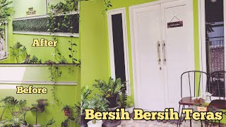 Bersih bersih teras rumah minimalis | Ganti suasana baru | Aktifitas Harian