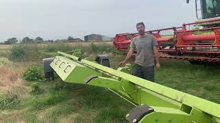 How do farmers get those massive combine headers/cutter bars down the road safely? 🚜🌾