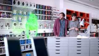 Radio Shack Super Bowl 2014 Commercial #InWithTheNew