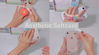 aesthetic and cute softcase for iphone by shopee 🍊