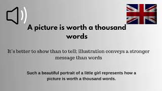 Idiom: A picture is worth a thousand words-English with zee