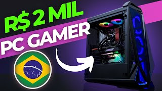 O MELHOR PC Gamer BARATO 2022 até R$2000 Reais no Brasil COMPLETO - RODA TUDO