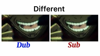 Sukuna laughing | different language | Sub VS Dub | Jujutsu kaisen