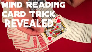 Easy FOOLING mind reading card trick tutorial/magic tricks