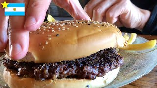 Argentinian Burger Delight: Two Buns, One Patty, and Free Fries!