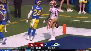 Christian Mcaffery THROWS a TD to Brandon Ayiuk vs rams