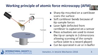 Atomic force microscopy of extracellular vesicles