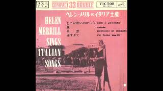 Helen Merrill : Sings Italian songs .Nun è peccato - Estate. ( Italian Jazz Vocals  e ..Vol. 1 )1960