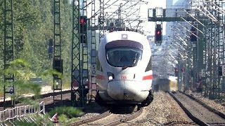 ICE1514 ICE Zugdurchfahrt am S-Bahnhof Jungfernheide nach Hamburg-Altona - Full HD