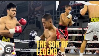 Son of legendary boxer( Manny Pacquiao),Emanuel Pacquiao Jr Vs. Cudiamat Pro boxing fight